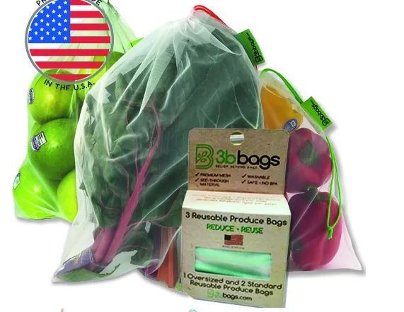 Reusable Produce Bags | 3 Pack | 3bbags