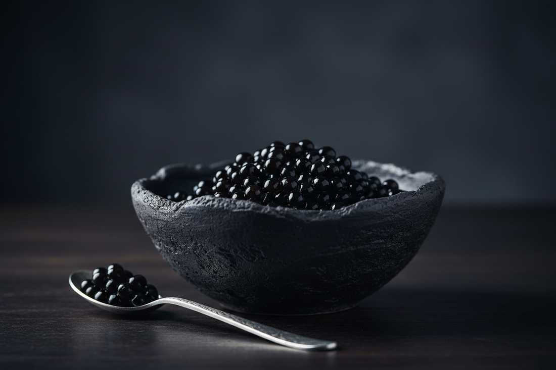 Agar Agar Balsamic Pearls