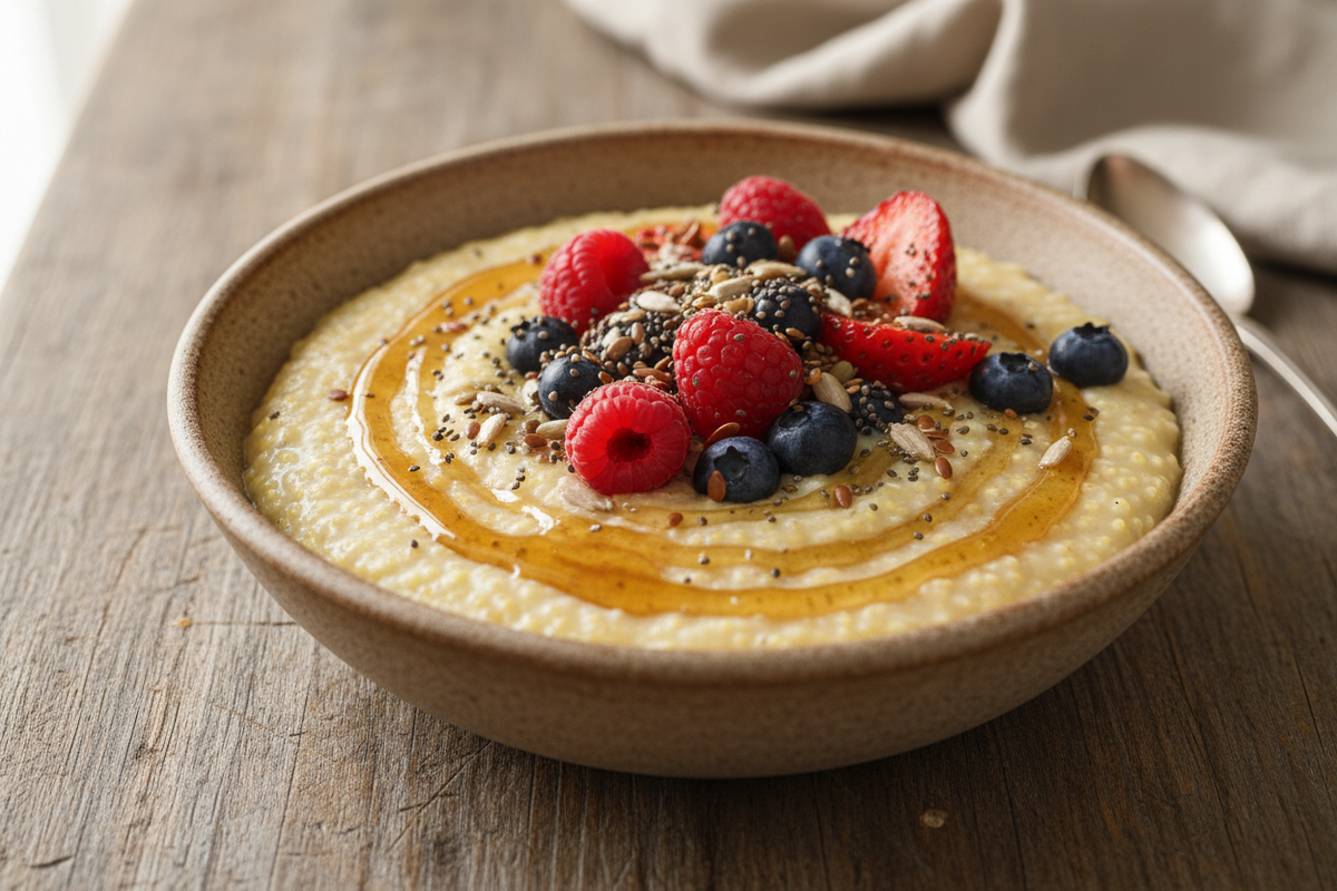 Bowl of Millet for Breakfast