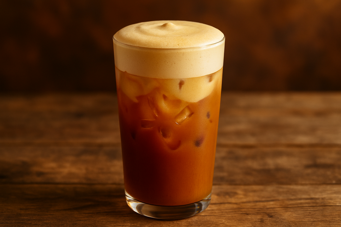 Fall Recipe: Iced Pumpkin Chai with Maple Foam