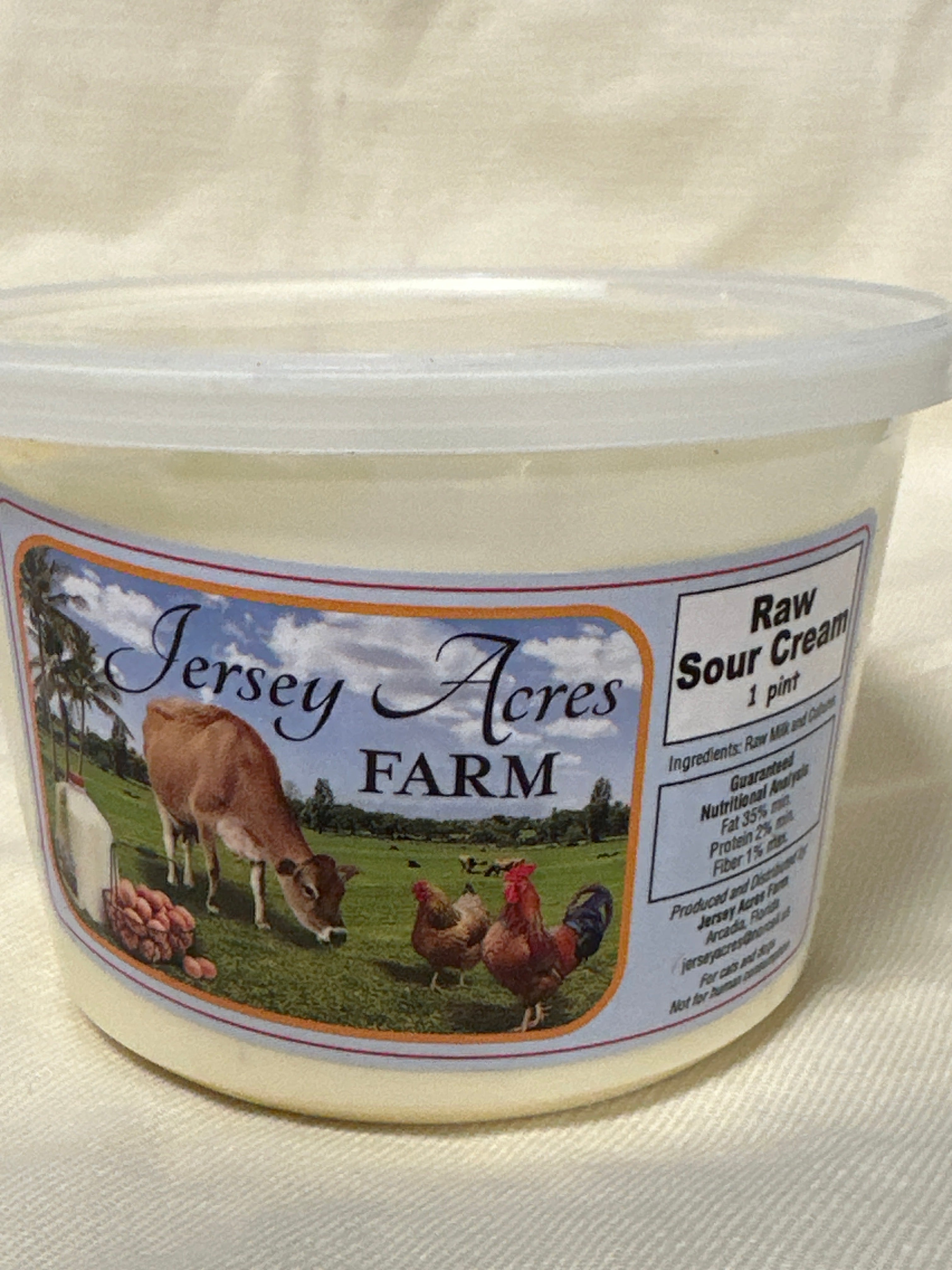 Raw Sour Cream | Pet Consumption Only