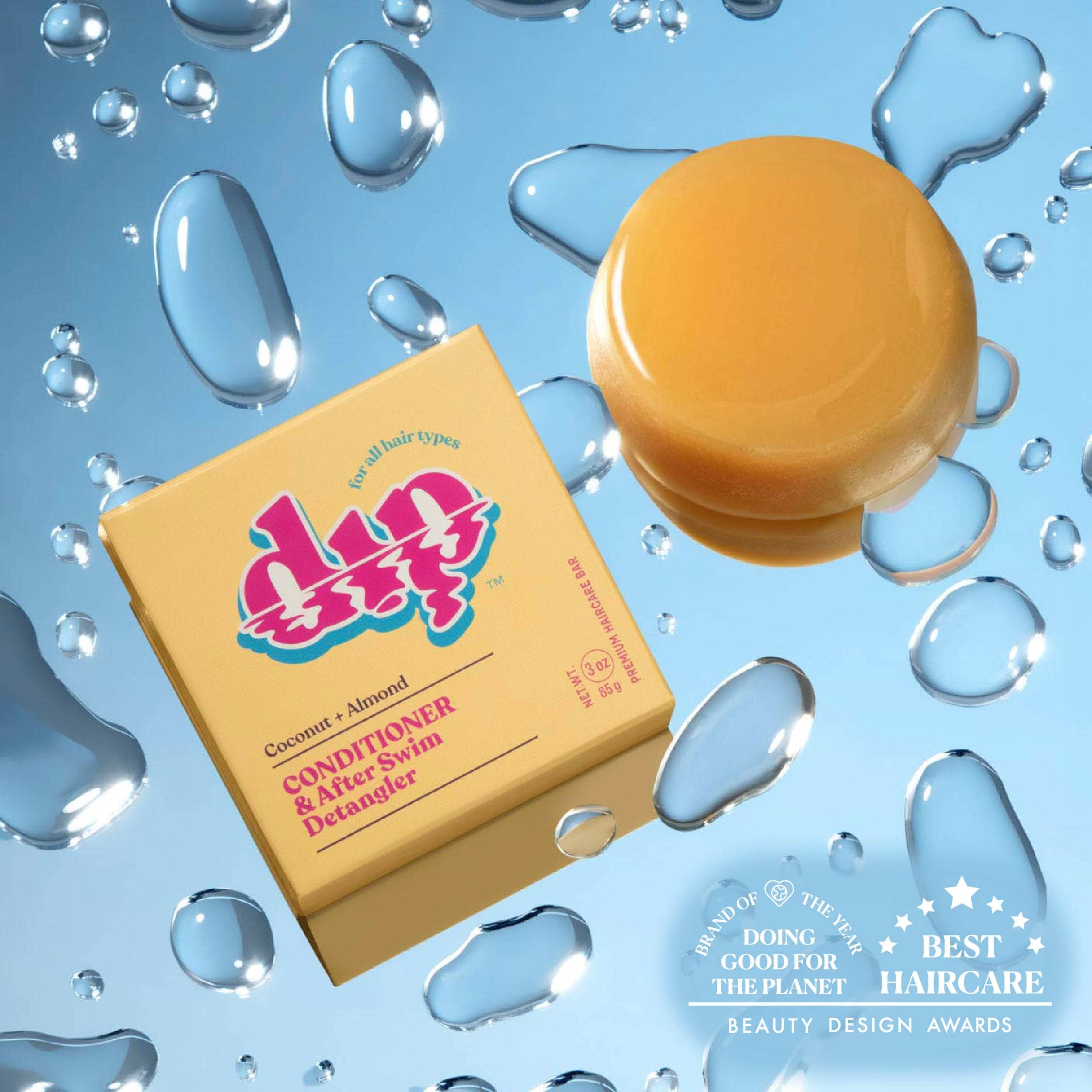 Dip Conditioner Bar & After Swim Detangler - Coconut & Almond: 3 oz