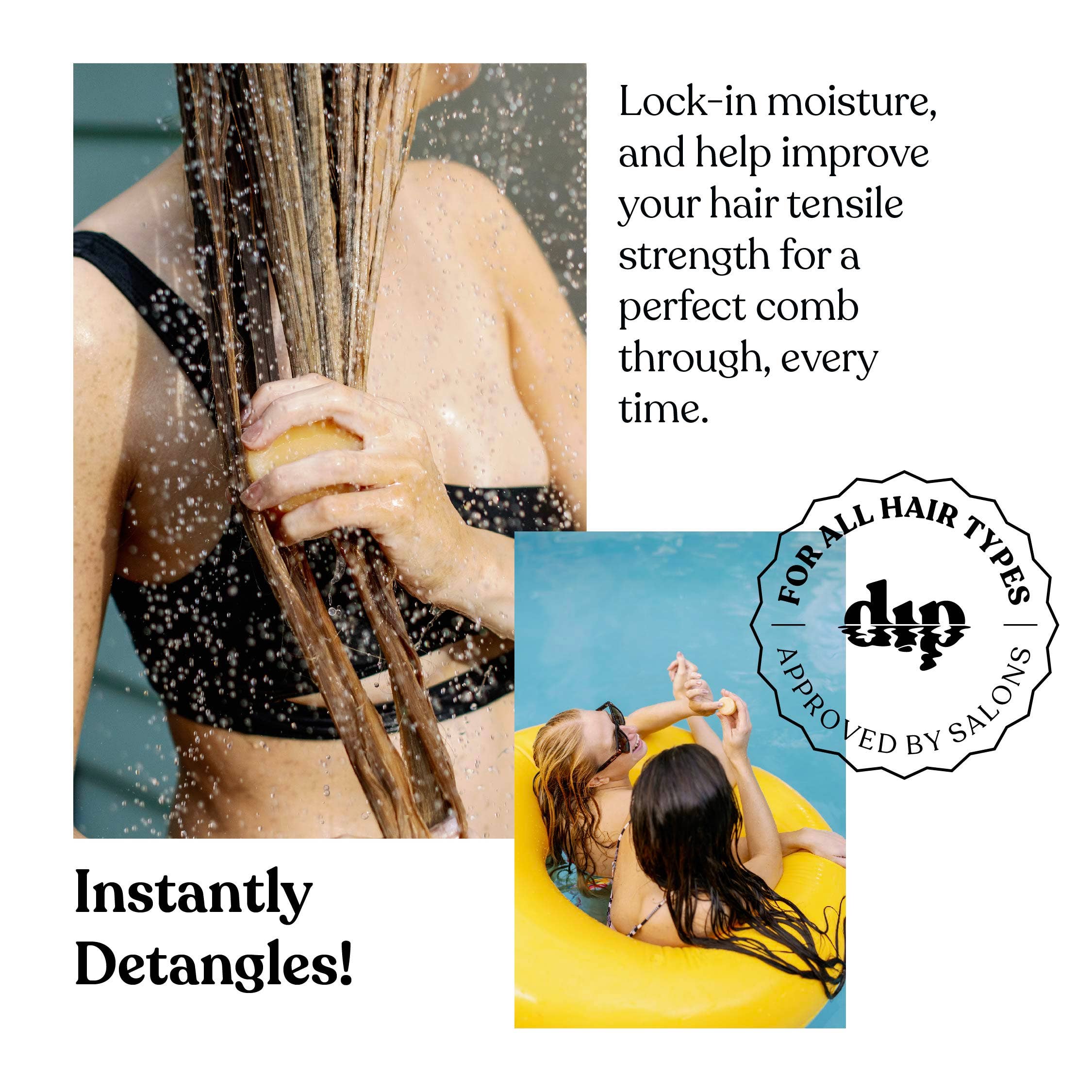 Dip Conditioner Bar & After Swim Detangler - Tobacco & Driftwood: 3 oz