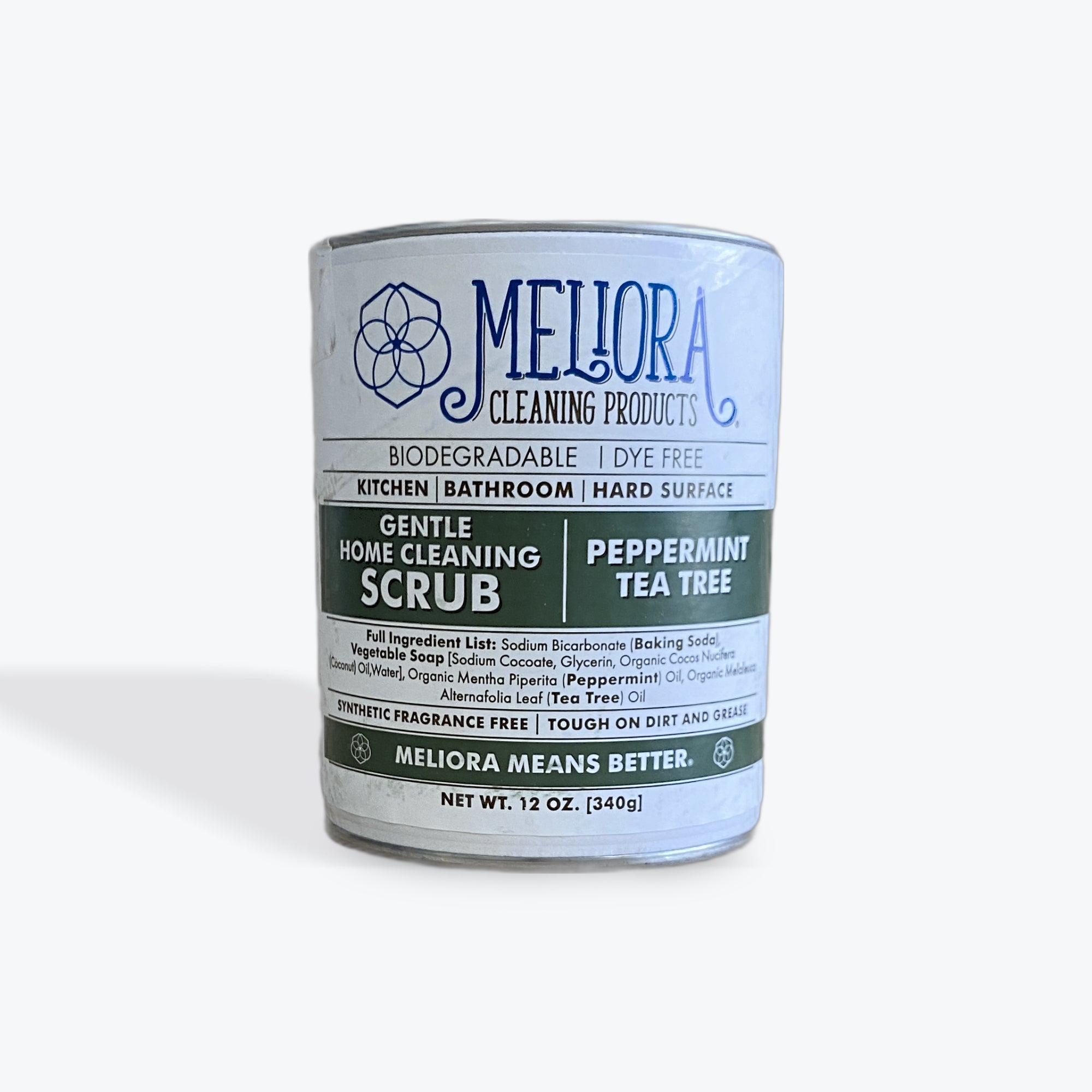Meliora Gentle Home Cleaning Scrub | Peppermint Tea Tree