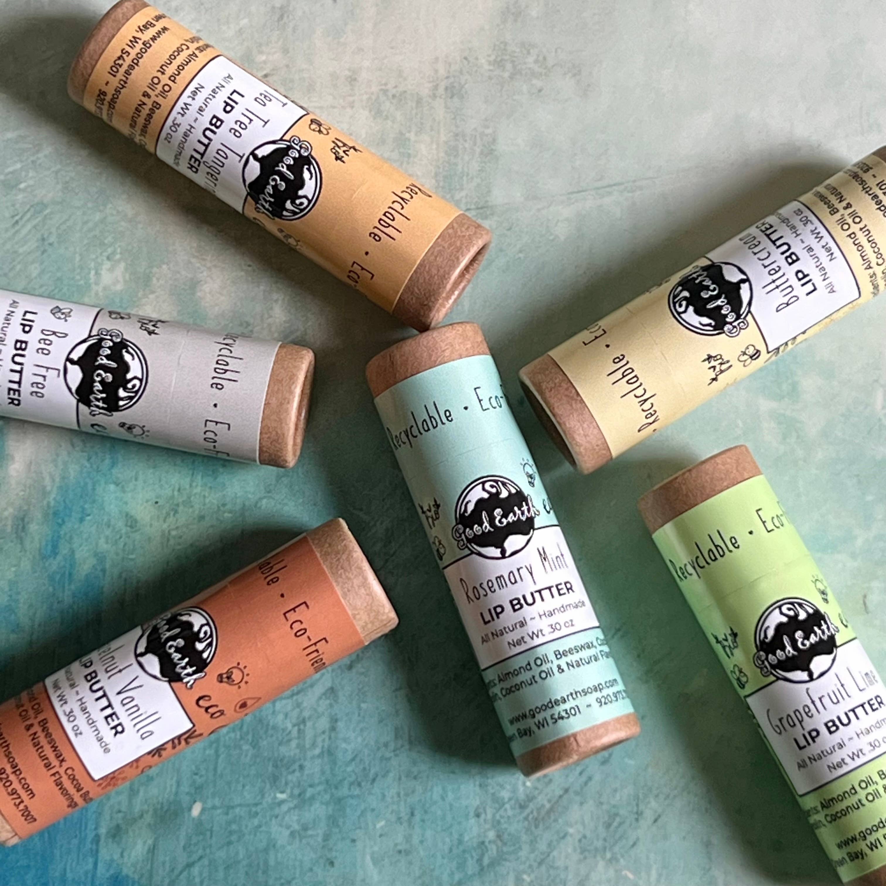 Lip Balm - Eco-Friendly Tube: Hazelnut Vanilla