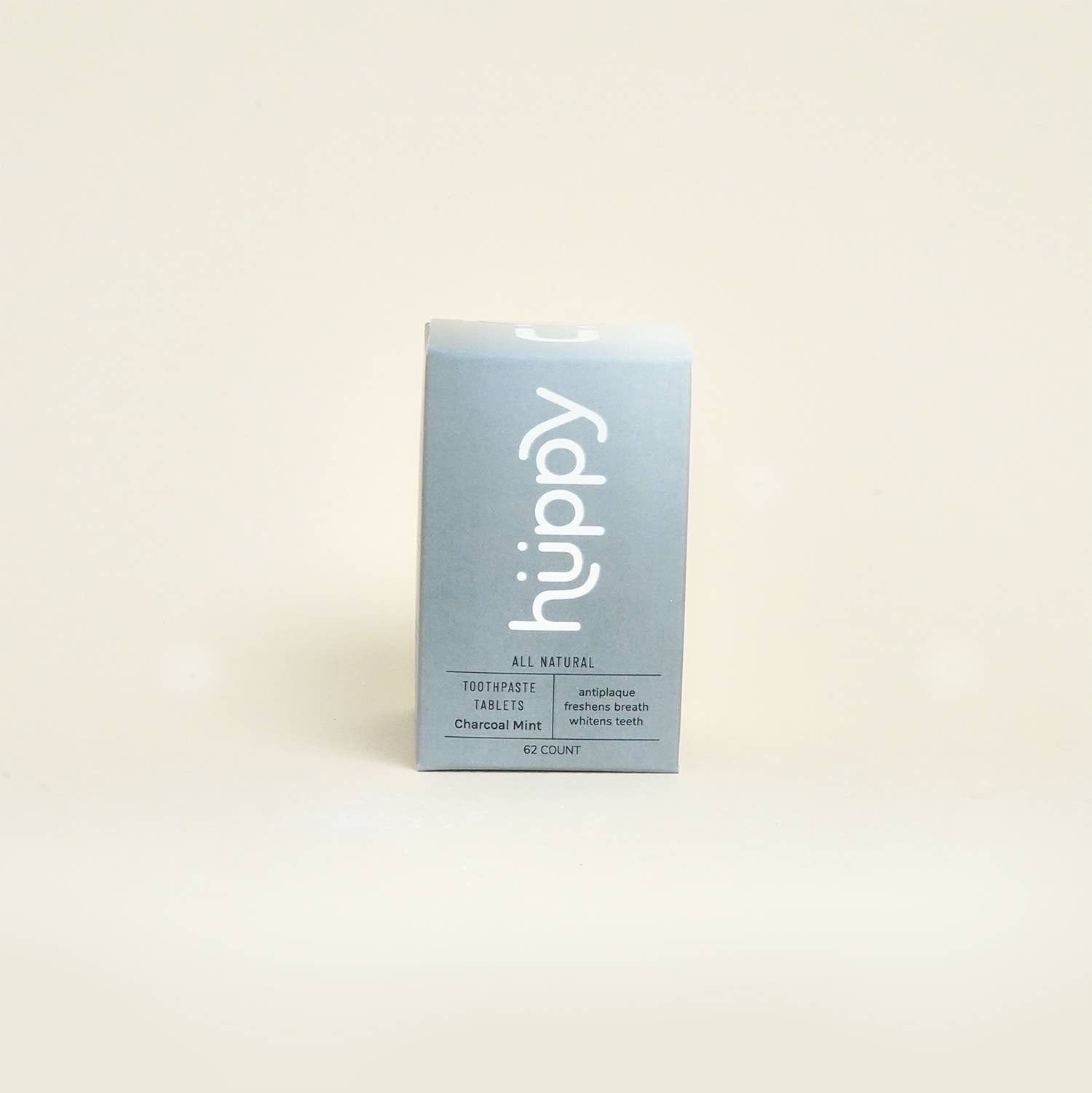 Huppy Toothpaste Tablets - Charcoal Mint - Box