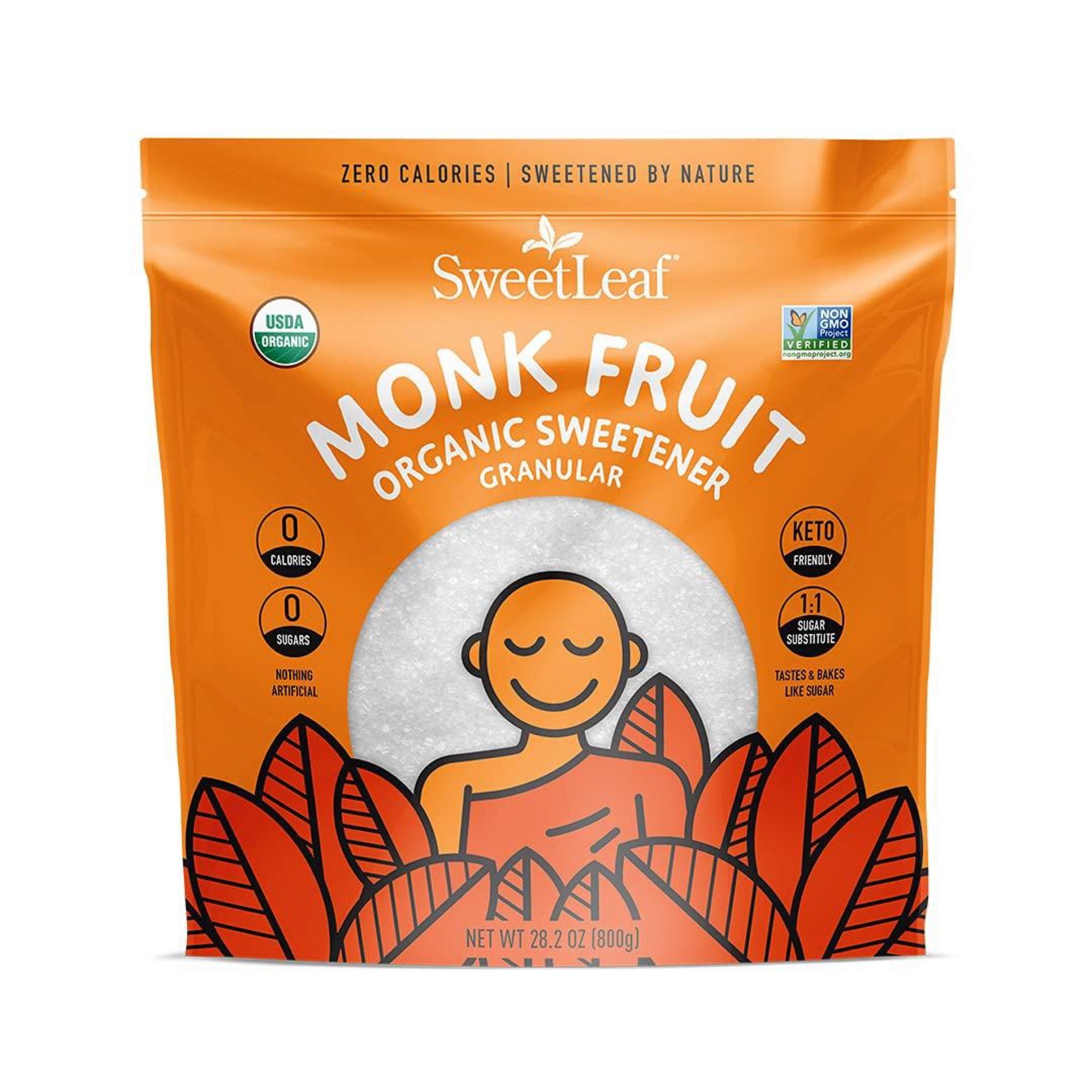 Monk Fruit Organic Sweetener, Granular