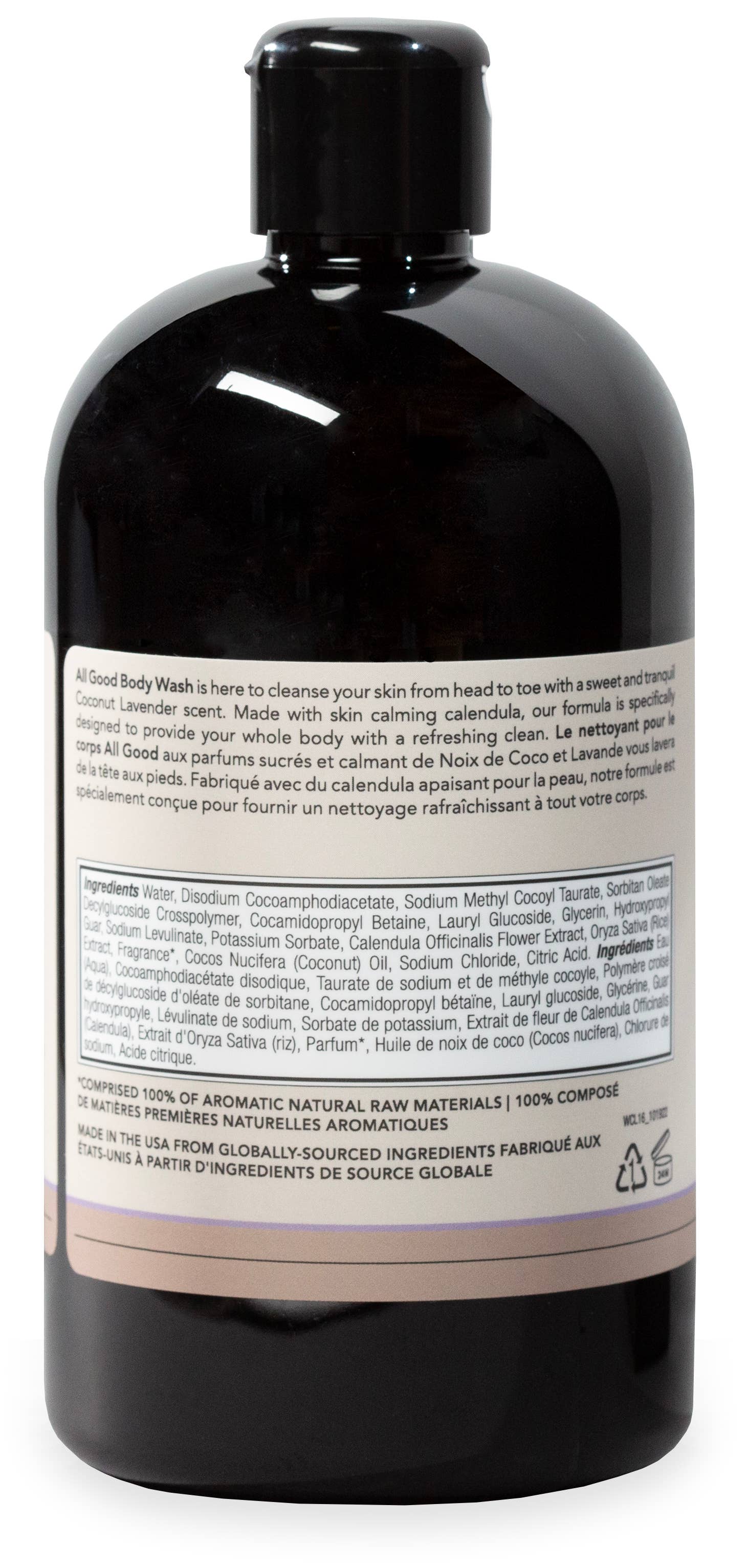 All Good Moisturizing Body Wash for Men & Women | Calendula, Lavender Oil