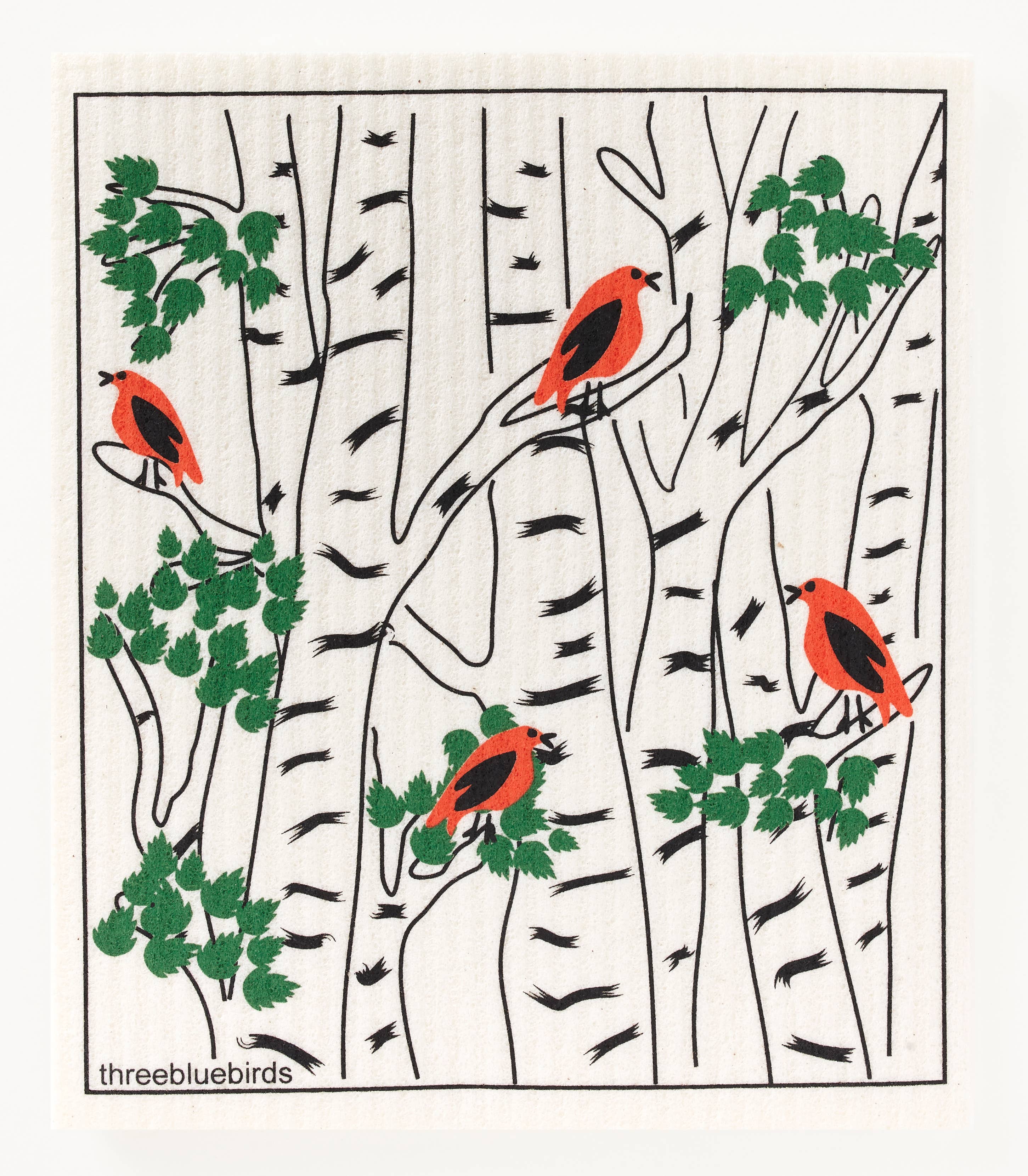 Summer Orioles Swedish Dishcloth