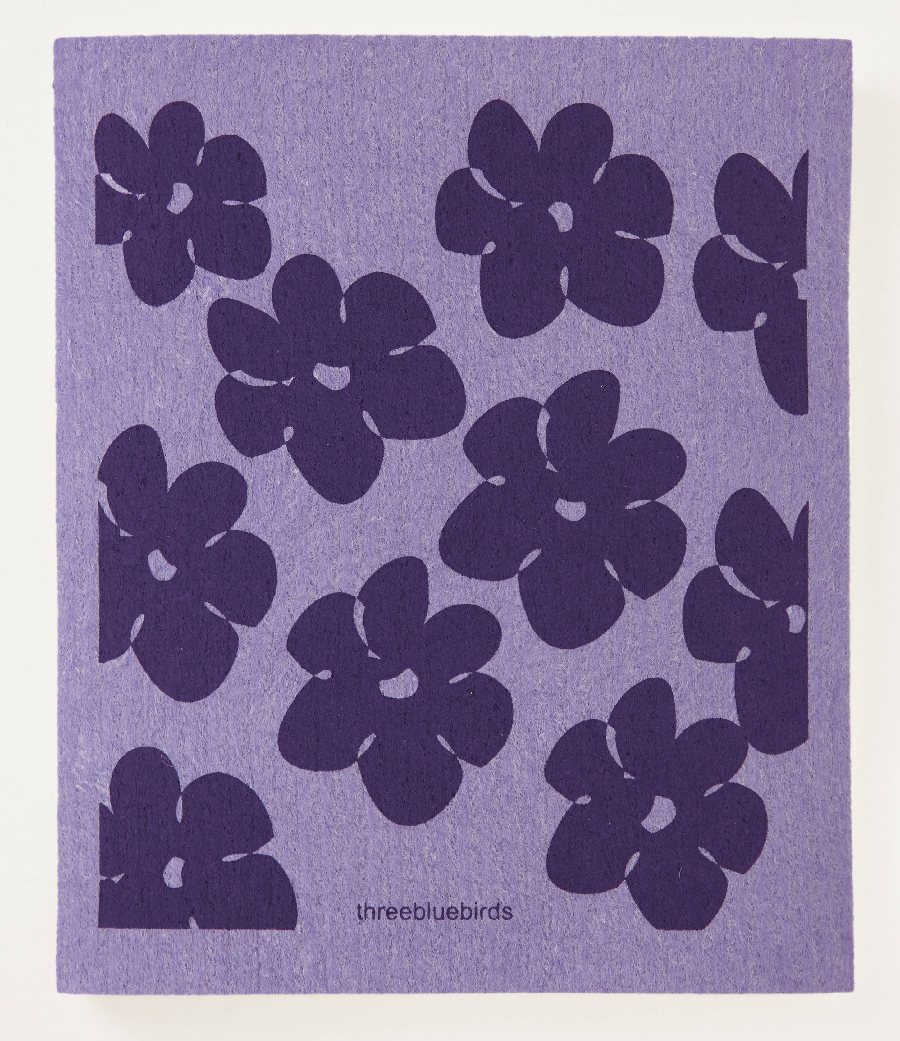 Flower Power (Violet) Swedish Dishcloth