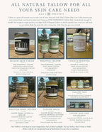 Coffee Bean infused Tallow Eye Cream, Grass Fed Beef Tallow