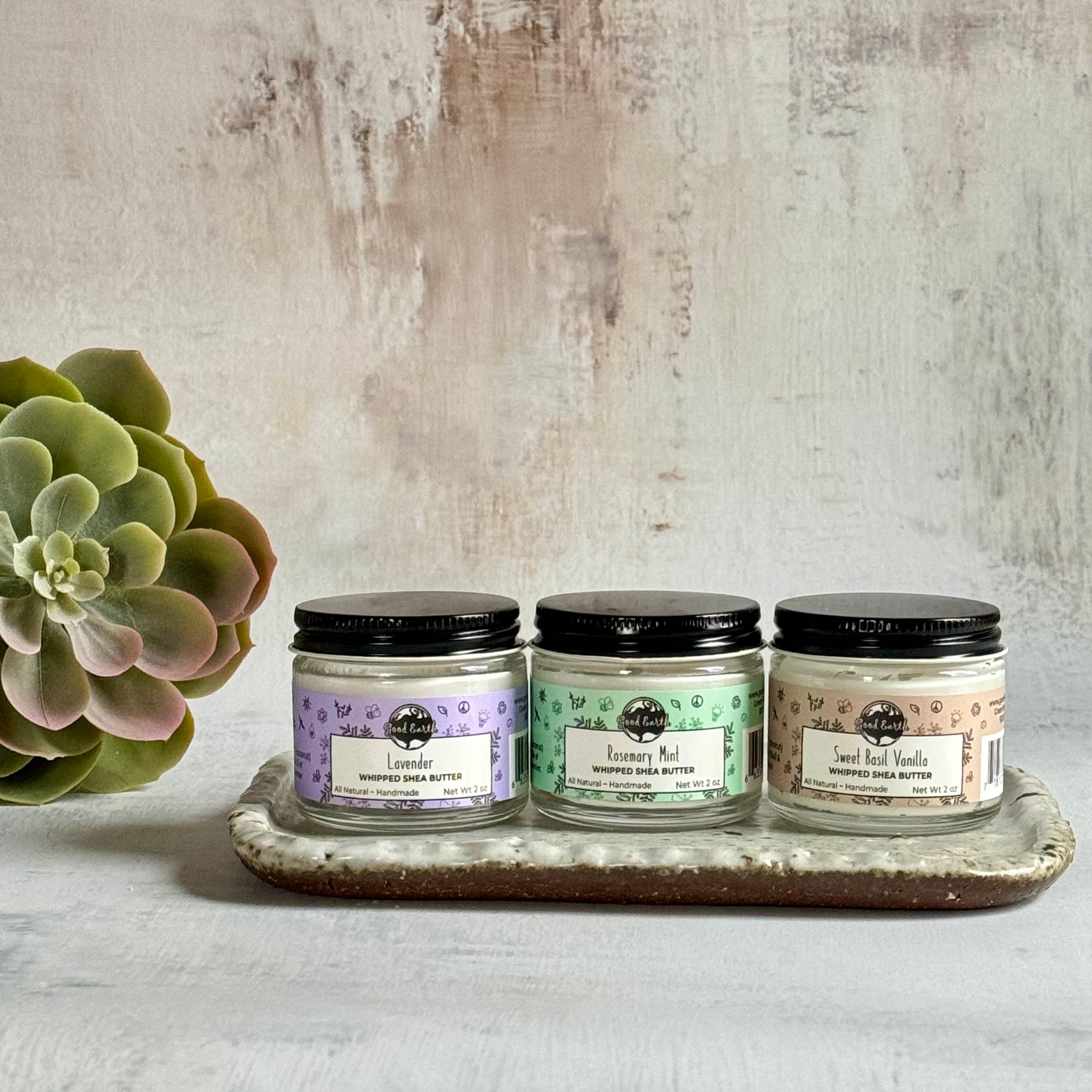 Shea Butter Tubs: Sweet Basil Vanilla