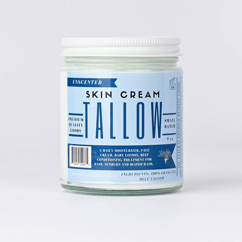 16 oz All Natural Tallow Lotion | One Ingredient Skin Cream