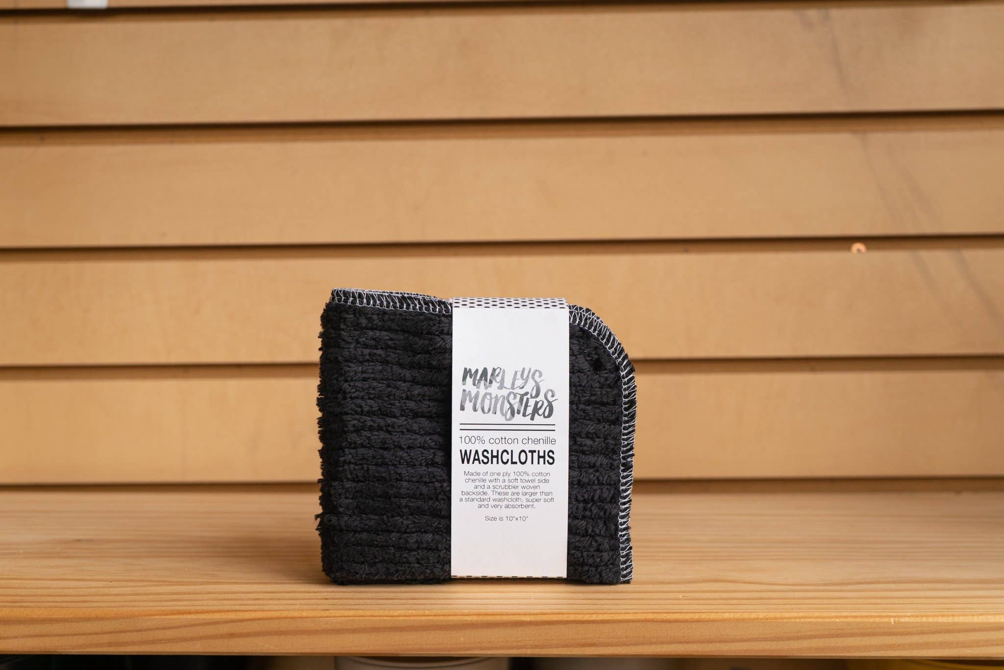 Washcloths: Cotton Chenille: Natural