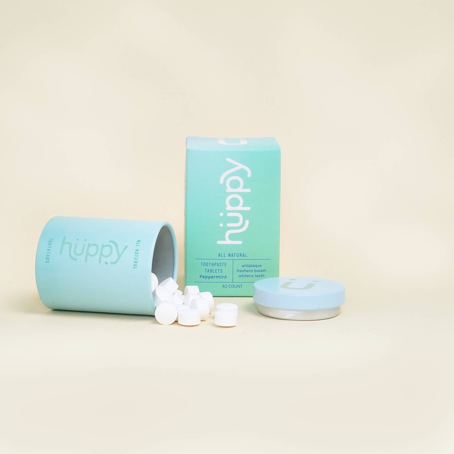 Huppy Toothpaste Tablets - Peppermint - Box