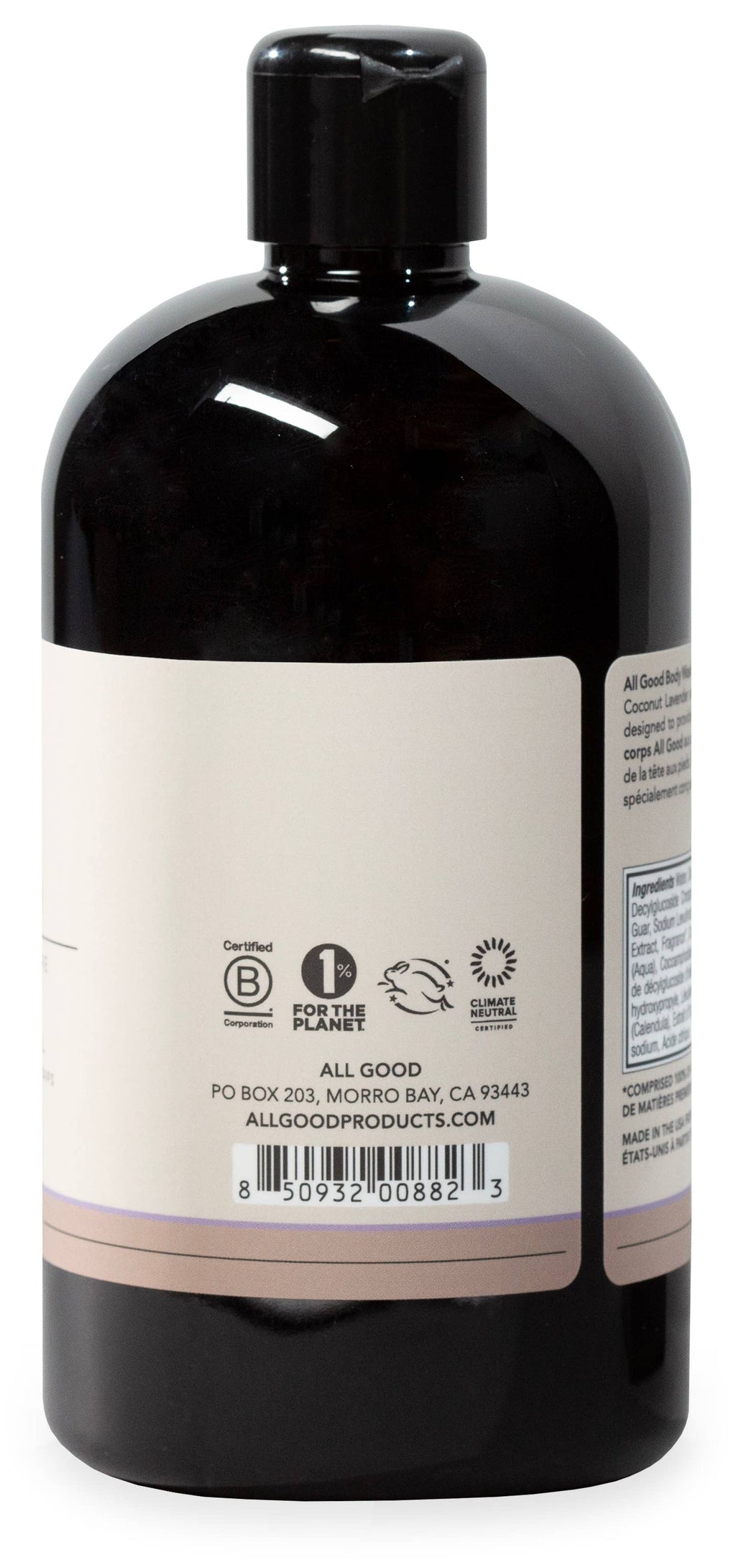 All Good Moisturizing Body Wash for Men & Women | Calendula, Lavender Oil