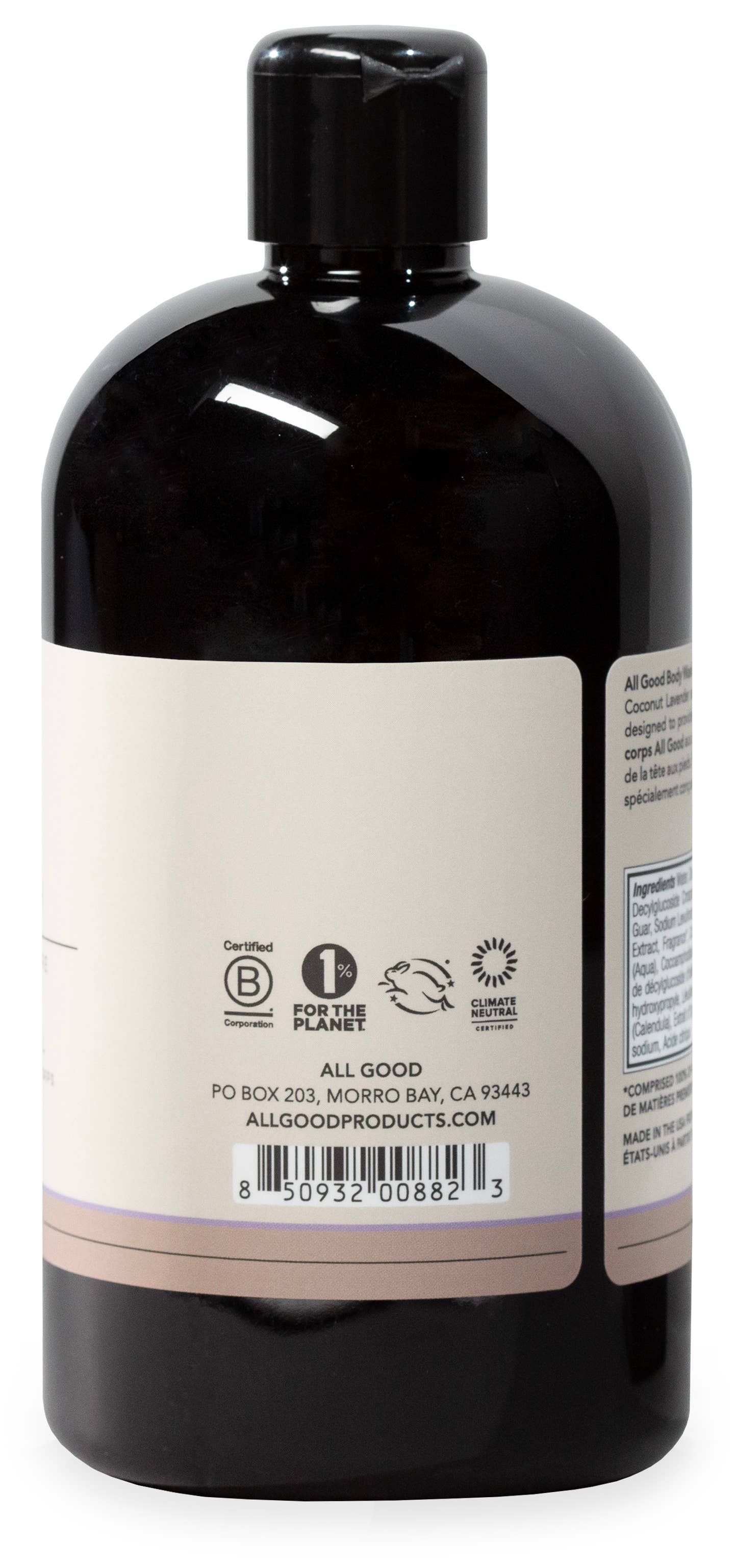 All Good Moisturizing Body Wash for Men & Women | Calendula, Lavender Oil