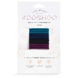Kooshoo Biodegradable Elastic Hair Ties, Soft Organic Cotton, Pain-Free Ponytail Holders for Braids and Kids
