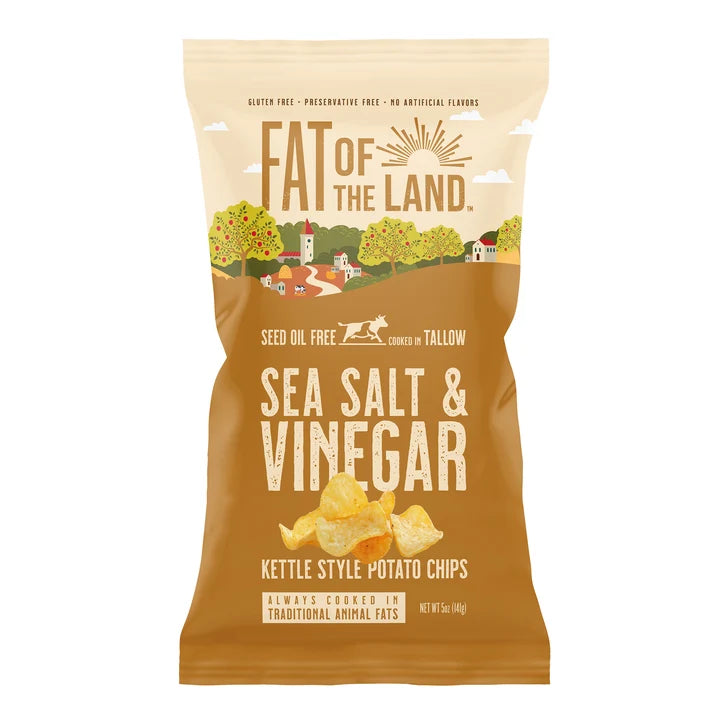 Fat of the Land Potato Chips – Cooked in Beef Tallow