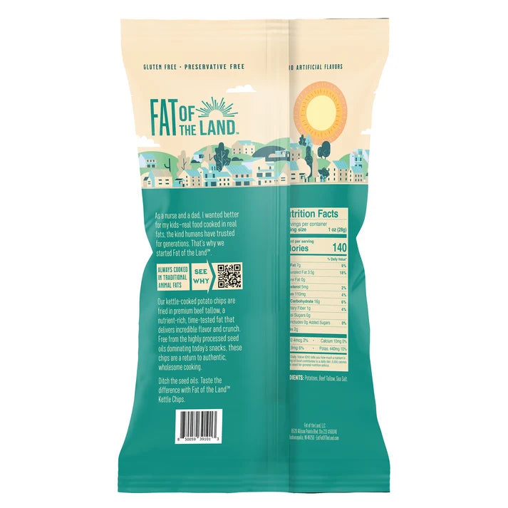 Fat of the Land Potato Chips – Cooked in Beef Tallow