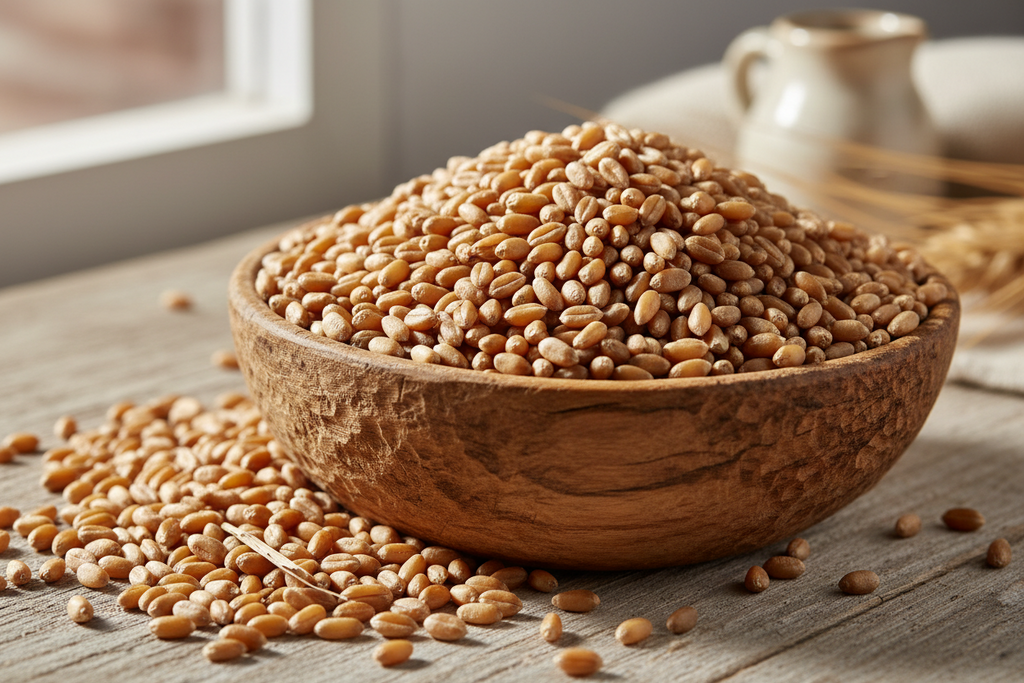 Organic Hard White Wheat Berries – Whole Grain for Fresh Milling & Baking